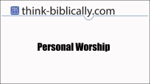 PersonalWorship Small